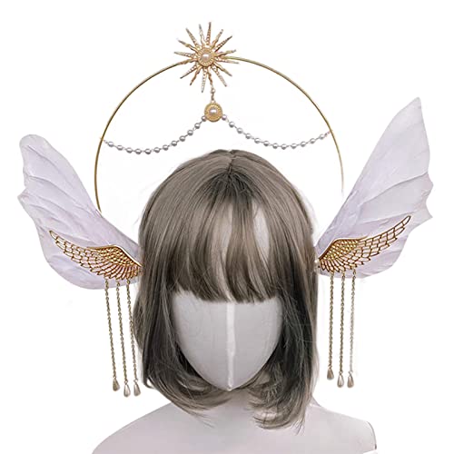 Braut-Stirnband für Damen, Diadem, Haarreif, Halo-Stirnband, weiblicher Bohemia-Kopfschmuck, Hochzeitsfeier-Kopfschmuck Braut-Stirnband für Damen, Diadem, Haarreif, Halo-Stirnband, weiblicher Bohemia-Kopfschmuck, Hochzeitsfeier-Kopfschmuck von divuukyi