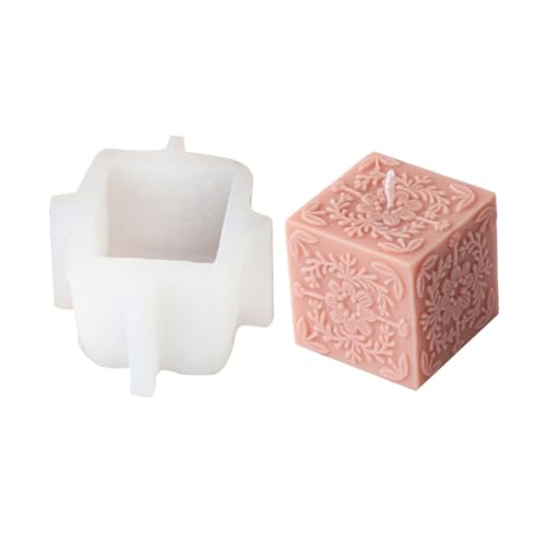 Haus-Silikonformen mit Blumenblättern, quadratisch, Kerzenformen, Tonformen, Gießformen, Gipsherstellungswerkzeug Haus-Silikonformen mit Blumenblättern, quadratisch, Kerzenformen, Tonformen, Gießformen, Gipsherstellungswerkzeug von divuukyi
