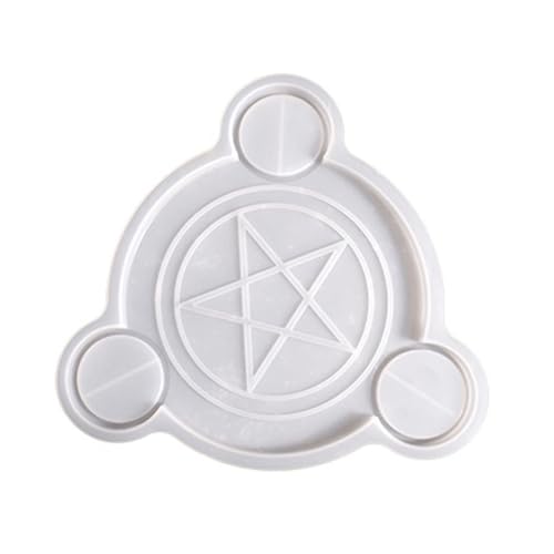 Hexagramm-Muster, Teelichthalterformen, Kerzenhalter, Silikonformen für Heimdekoration, Epoxidharz von divuukyi