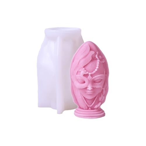 Kerzenform für menschliches Gesicht, 3D-Silikonharze, Gießform für Kerzenherstellung, Portrait, Skulptur, Heimdekoration, 3D-Silikonharze Kerzenform für menschliches Gesicht, 3D-Silikonharze, Gießform für Kerzenherstellung, Portrait, Skulptur, Heimdekoration, 3D-Silikonharze von divuukyi