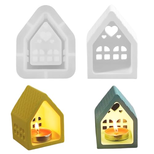 Love House Silikon-Teelichthalter, Formen für Kerzenständer, Teelichthalter, Epoxidharz, Silikonformen für Heimdekoration Love House Silikon-Teelichthalter, Formen für Kerzenständer, Teelichthalter, Epoxidharz, Silikonformen für Heimdekoration von divuukyi