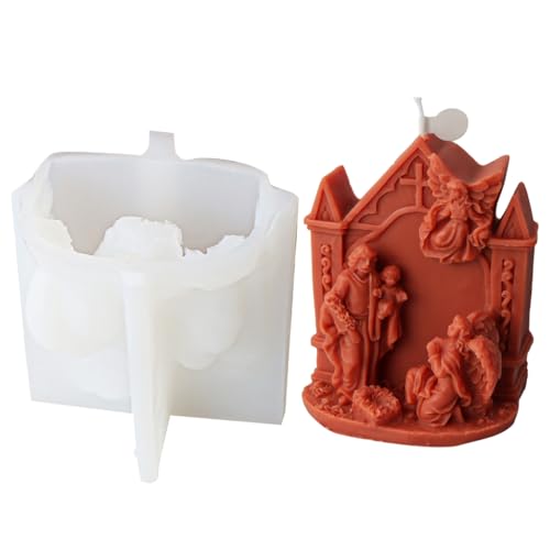 Religiöse Kerzenformen, Jesusfamilie, Silikonform, Harze, Gießform, handgefertigte Backformen für Tischdekorationen Religiöse Kerzenformen, Jesusfamilie, Silikonform, Harze, Gießform, handgefertigte Backformen für Tischdekorationen von divuukyi