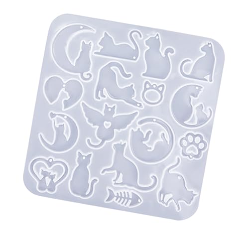Silikonform mit Tiermotiven, Anhänger, Epoxidharz, für Schmuck, Halsketten, Ohrringe, Charm-Herstellung von divuukyi