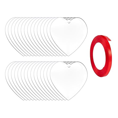 Valentinstag klar Acryl hängende Dekoration Herzförmiger Anhänger mit Loch Etikett Hochzeit Teil Ornament Valentinstag klar Acryl hängende Dekoration Herzförmiger Anhänger mit Loch Etikett Hochzeit Teil Ornament von divuukyi
