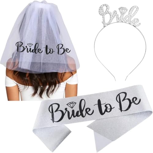 divuukyi Haarreif für Junggesellinnenabschied, Brautschmuck, Schleier, Zubehör für Junggesellinnenabschied, Hochzeit, Party-Dekorationen von divuukyi