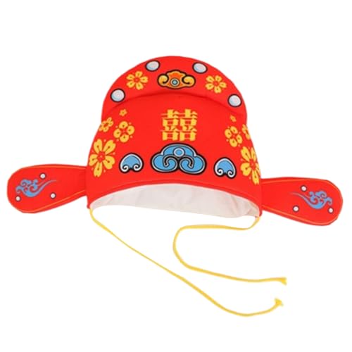 divuukyi Luxuriöse Hochzeits-Kopfbedeckung für Bräutigam, Plüsch, chinesischer Bräutigam, Kopfbedeckung, stilvolles Bräutigam, rot, für chinesische Hochzeit divuukyi Luxuriöse Hochzeits-Kopfbedeckung für Bräutigam, Plüsch, chinesischer Bräutigam, Kopfbedeckung, stilvolles Bräutigam, rot, für chinesische Hochzeit von divuukyi
