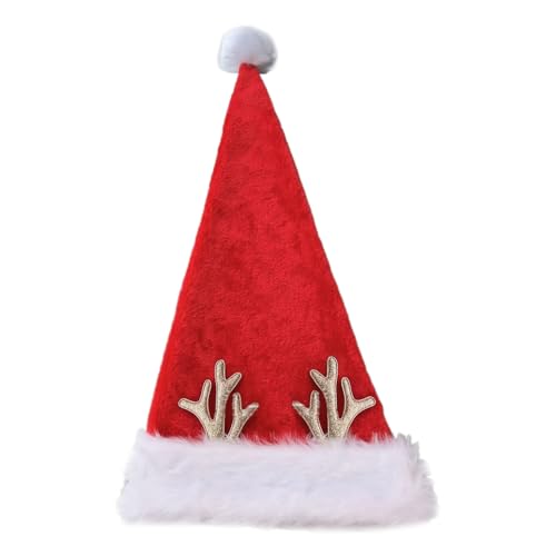 divuukyi Weihnachtsmannmützen für Festival, Familientreffen, Party, Horn, Weihnachtsmannmütze, Urlaubsrequisiten, Kopfbedeckung, Weihnachtsmütze divuukyi Weihnachtsmannmützen für Festival, Familientreffen, Party, Horn, Weihnachtsmannmütze, Urlaubsrequisiten, Kopfbedeckung, Weihnachtsmütze von divuukyi
