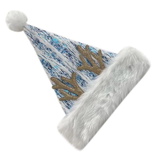 divuukyi Weihnachtsmannmützen mit Goldprägung für Festival, Familientreffen, Party, Hirsch, Weihnachtsmannmütze, Urlaub, Kopfbedeckung, Weihnachtsrequisiten divuukyi Weihnachtsmannmützen mit Goldprägung für Festival, Familientreffen, Party, Hirsch, Weihnachtsmannmütze, Urlaub, Kopfbedeckung, Weihnachtsrequisiten von divuukyi