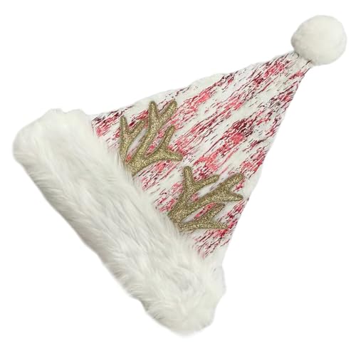divuukyi Weihnachtsmannmützen mit Goldprägung für Festival, Familientreffen, Party, Hirsch, Weihnachtsmannmütze, Urlaub, Kopfbedeckung, Weihnachtsrequisiten divuukyi Weihnachtsmannmützen mit Goldprägung für Festival, Familientreffen, Party, Hirsch, Weihnachtsmannmütze, Urlaub, Kopfbedeckung, Weihnachtsrequisiten von divuukyi