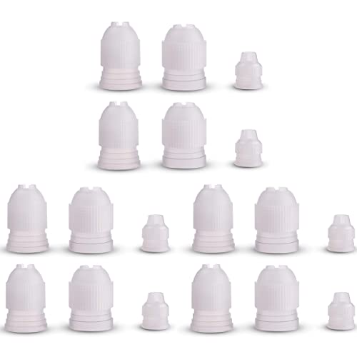 18 Stück Kunststoff-Koppler-Adapter für Zuckerguss-Spritztülle Kupplung Kuchen Dekorieren Rohrspitze Kupplung S, M, L Größe 18 Stück Kunststoff-Koppler-Adapter für Zuckerguss-Spritztülle Kupplung Kuchen Dekorieren Rohrspitze Kupplung S, M, L Größe von diyfixlcd
