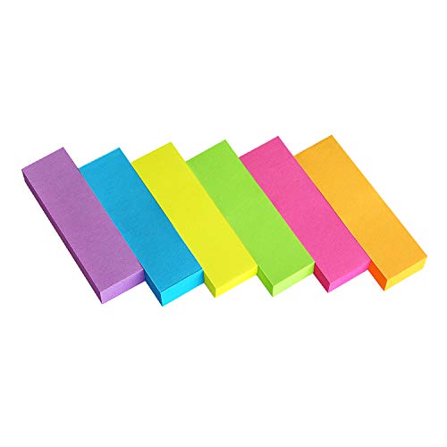30 Blöcke, 1,3 x 4,8 cm, Haftnotizen, Flaggen, Tabs, Seitenmarkierungen, 6 helle Farben, Haftindex, Seitenflaggen, 80 Blatt/Block 30 Blöcke, 1,3 x 4,8 cm, Haftnotizen, Flaggen, Tabs, Seitenmarkierungen, 6 helle Farben, Haftindex, Seitenflaggen, 80 Blatt/Block von diyfixlcd