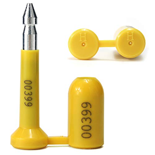 Tamper Seal Bolzenplomben Hochsicherheits-Frachtcontainerplombe, Türriegel for Transporter(Yellow,10 PCS) von djgkENVQ