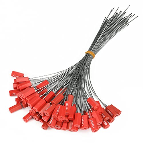 Tamper Seal Manipulationssichere Sicherheitsetiketten, Einweg-Abziehverschlussstreifen, selbstverriegelnd (rot)(Red) von djgkENVQ