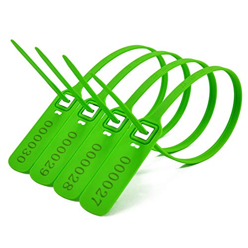 Tamper Seal Sicherheitsetiketten, Sicherheitsbinder, Vorhängeschlösser, Kabelbinder – Bänder.(Green) von djgkENVQ