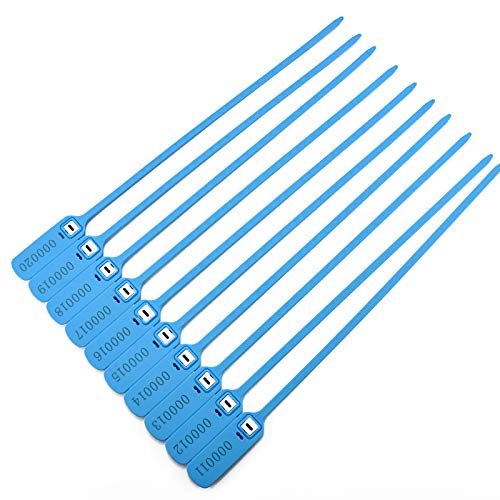 Tamper Seal Sicherheitsetiketten, Sicherheitsbinder, Vorhängeschlösser, Kabelbinder – Bänder.(Light Blue) von djgkENVQ