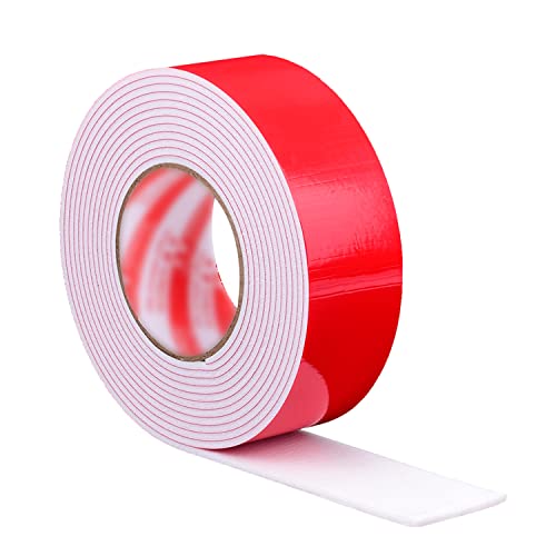 djgkENVQ Doppelseitiges Klebeband, Doppelseitiges weißes Klebeband aus PE-Schaum for die Automontage und for Bilderrahmen(8mmx5M*2mm(3pcs)) von djgkENVQ