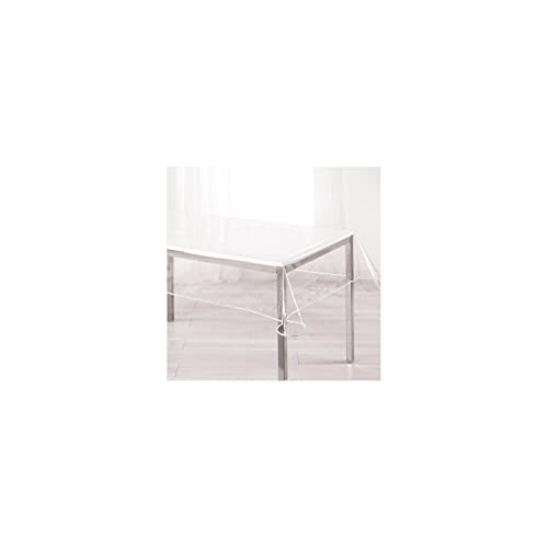 dkdo Tischdecke, Kristall, transparent, rechteckig, 140 x 240 cm, Weiß von dkdo