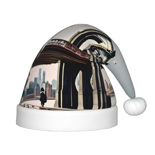 dkkuvt Brooklyn Bridge S-Druck, festlicher Spaß, Unisex, Weihnachtsmütze, für die meisten Weihnachtsfeiern, Urlaubsbedarf, Weihnachtsmützen dkkuvt Brooklyn Bridge S-Druck, festlicher Spaß, Unisex, Weihnachtsmütze, für die meisten Weihnachtsfeiern, Urlaubsbedarf, Weihnachtsmützen von dkkuvt