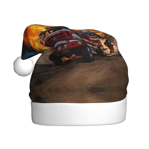 dkkuvt Feuerwehrmann Feuerwehrmann Flamme Druck Weihnachtsmütze 53-60 cm Weihnachtszubehör Party Gastgeschenke Urlaub Nikolausmütze dkkuvt Feuerwehrmann Feuerwehrmann Flamme Druck Weihnachtsmütze 53-60 cm Weihnachtszubehör Party Gastgeschenke Urlaub Nikolausmütze von dkkuvt