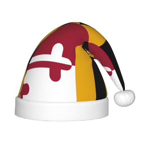 dkkuvt Maryland State Flagge, Druck, festlich, lustig, Unisex, Weihnachtsmütze, für die meisten Weihnachtsfeiern, Urlaubszubehör, Weihnachtsmützen dkkuvt Maryland State Flagge, Druck, festlich, lustig, Unisex, Weihnachtsmütze, für die meisten Weihnachtsfeiern, Urlaubszubehör, Weihnachtsmützen von dkkuvt