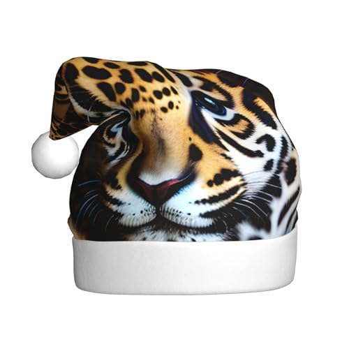 dkkuvt Niedliche Weihnachtsmütze mit Jaguar-Aufdruck für Babys, 53–60 cm, Weihnachtszubehör, Partyzubehör, Urlaub, Nikolausmütze dkkuvt Niedliche Weihnachtsmütze mit Jaguar-Aufdruck für Babys, 53–60 cm, Weihnachtszubehör, Partyzubehör, Urlaub, Nikolausmütze von dkkuvt