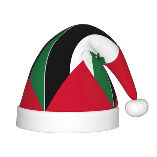 dkkuvt Weihnachtsmütze, Motiv: Palästina-Flagge, festlich, lustig, Unisex, Weihnachtsmütze, für die meisten Weihnachtsfeiern, Urlaubszubehör dkkuvt Weihnachtsmütze, Motiv: Palästina-Flagge, festlich, lustig, Unisex, Weihnachtsmütze, für die meisten Weihnachtsfeiern, Urlaubszubehör von dkkuvt