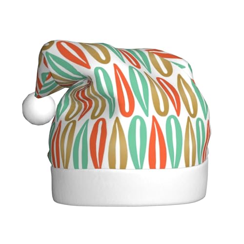 dkkuvt Weihnachtsmütze aus der Mitte des Jahrhunderts, moderner Stil, bedruckt, 53–60 cm, Weihnachtszubehör, Partyzubehör, Urlaub, Nikolausmütze dkkuvt Weihnachtsmütze aus der Mitte des Jahrhunderts, moderner Stil, bedruckt, 53–60 cm, Weihnachtszubehör, Partyzubehör, Urlaub, Nikolausmütze von dkkuvt
