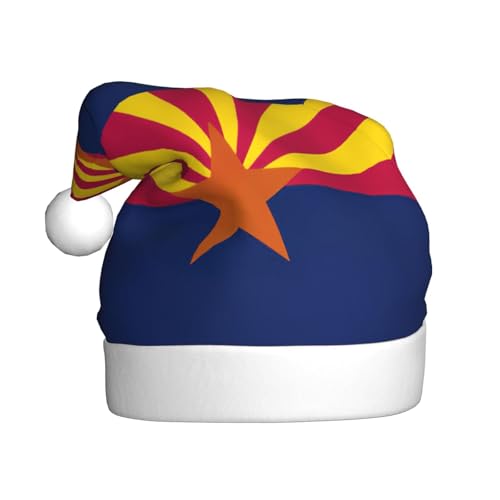 dkkuvt Weihnachtsmütze mit Arizona-Staatsflagge, 53–60 cm, Weihnachtszubehör, Partyzubehör, Urlaub, Nikolausmütze dkkuvt Weihnachtsmütze mit Arizona-Staatsflagge, 53–60 cm, Weihnachtszubehör, Partyzubehör, Urlaub, Nikolausmütze von dkkuvt