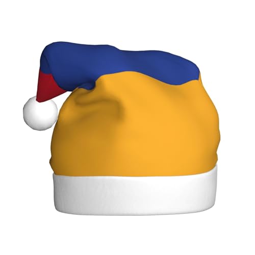 dkkuvt Weihnachtsmütze mit Armenien-Flagge, bedruckt, 53–60 cm, Weihnachtszubehör, Partyzubehör, Urlaub, Nikolausmütze dkkuvt Weihnachtsmütze mit Armenien-Flagge, bedruckt, 53–60 cm, Weihnachtszubehör, Partyzubehör, Urlaub, Nikolausmütze von dkkuvt