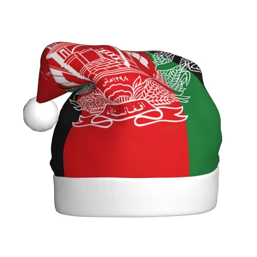 dkkuvt Weihnachtsmütze mit Flagge von Afghanistan, bedruckt, 53–60 cm, Weihnachtszubehör, Partyzubehör, Urlaub, Nikolausmütze dkkuvt Weihnachtsmütze mit Flagge von Afghanistan, bedruckt, 53–60 cm, Weihnachtszubehör, Partyzubehör, Urlaub, Nikolausmütze von dkkuvt