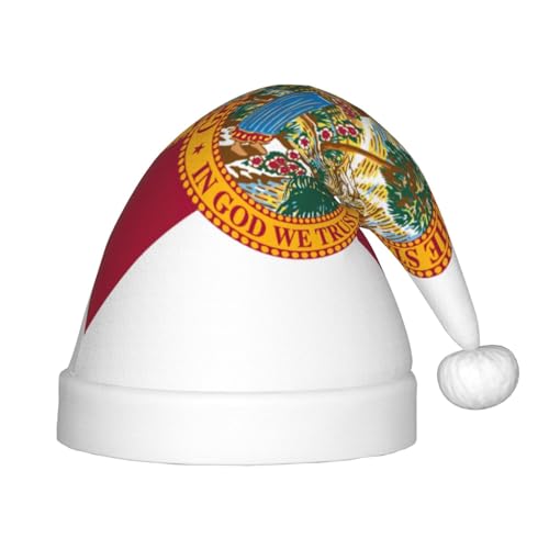 dkkuvt Weihnachtsmütze mit Florida-Flagge, festlich, lustig, Unisex, für die meisten Weihnachtsfeiern, Urlaubsbedarf, Weihnachtsmütze dkkuvt Weihnachtsmütze mit Florida-Flagge, festlich, lustig, Unisex, für die meisten Weihnachtsfeiern, Urlaubsbedarf, Weihnachtsmütze von dkkuvt
