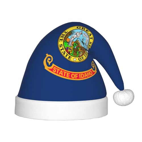 dkkuvt Weihnachtsmütze mit Idaho Staatsflagge, festlich, lustig, Unisex, Weihnachtsmütze, für die meisten Weihnachtsfeiern, Urlaubsbedarf, Weihnachtsmütze dkkuvt Weihnachtsmütze mit Idaho Staatsflagge, festlich, lustig, Unisex, Weihnachtsmütze, für die meisten Weihnachtsfeiern, Urlaubsbedarf, Weihnachtsmütze von dkkuvt