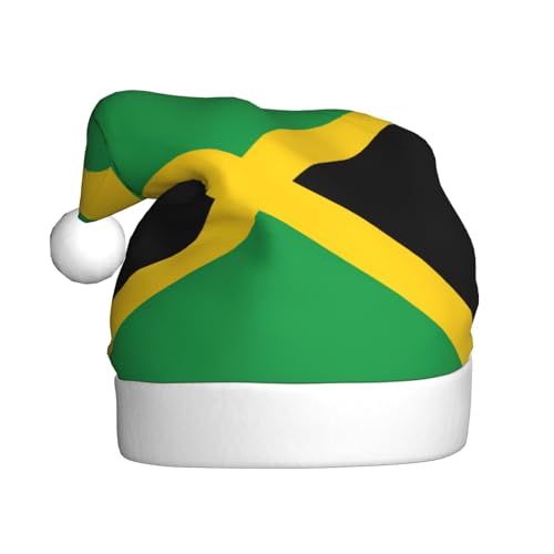 dkkuvt Weihnachtsmütze mit Jamaika-Flagge, bedruckt, 53–60 cm, Weihnachtszubehör, Partyzubehör, Urlaub, Nikolausmütze dkkuvt Weihnachtsmütze mit Jamaika-Flagge, bedruckt, 53–60 cm, Weihnachtszubehör, Partyzubehör, Urlaub, Nikolausmütze von dkkuvt