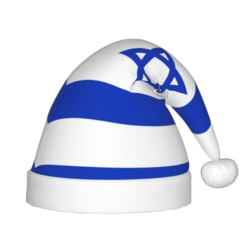 dkkuvt Weihnachtsmütze mit israelischer Flagge, Unisex, Weihnachtsmütze, für die meisten Weihnachtsfeiern, Urlaubsbedarf, Weihnachtsmütze dkkuvt Weihnachtsmütze mit israelischer Flagge, Unisex, Weihnachtsmütze, für die meisten Weihnachtsfeiern, Urlaubsbedarf, Weihnachtsmütze von dkkuvt