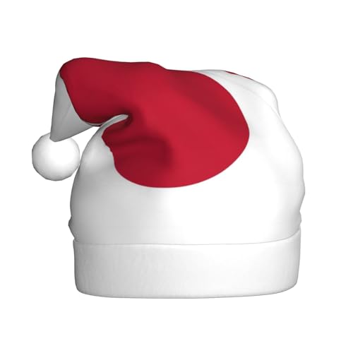 dkkuvt Weihnachtsmütze mit japanischer Flagge, 53 - 60 cm, Weihnachtszubehör, Partyzubehör, Urlaub, Nikolausmütze von dkkuvt