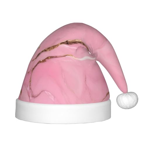 dkkuvt Weihnachtsmütze mit rosa Marmor-Textur, festlicher Spaß, Unisex, Weihnachtsmütze, für die meisten Weihnachtsfeiern, Urlaubsbedarf, Weihnachtsmütze dkkuvt Weihnachtsmütze mit rosa Marmor-Textur, festlicher Spaß, Unisex, Weihnachtsmütze, für die meisten Weihnachtsfeiern, Urlaubsbedarf, Weihnachtsmütze von dkkuvt