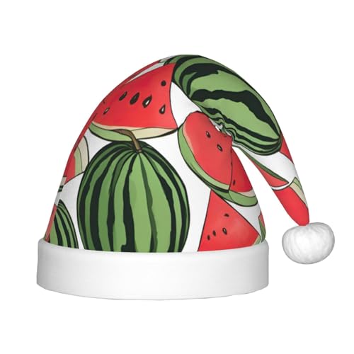 dkkuvt Weihnachtsmütze mit rotem Wassermelonen-Druck, festlich, lustig, Unisex, für die meisten Weihnachtsfeiern, Urlaubszubehör, Weihnachtsmütze dkkuvt Weihnachtsmütze mit rotem Wassermelonen-Druck, festlich, lustig, Unisex, für die meisten Weihnachtsfeiern, Urlaubszubehör, Weihnachtsmütze von dkkuvt