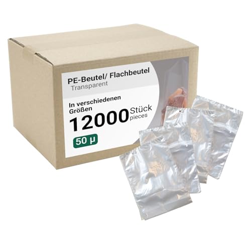 dm-folien PE-Beutel 10.000 Stück I viele Größen I 80x120mm I Lebensmittelechte Flachbeutel 50µ I Transparente Beutel aus LDPE I dm-folien PE-Beutel 10.000 Stück I viele Größen I 80x120mm I Lebensmittelechte Flachbeutel 50µ I Transparente Beutel aus LDPE I von dm-folien gmbh