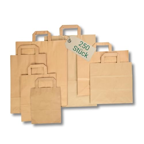 dm-folien Papiertüten in Braun I 250 Stück I 32 + 17 x 27 cm I Papiertragetaschen aus 70 g/m² Kraftpapier I Lebensmittelechte Tragetaschen mit Henkel I Umweltfreundliche Tüten bis 6 kg Tragkraft dm-folien Papiertüten in Braun I 250 Stück I 32 + 17 x 27 cm I Papiertragetaschen aus 70 g/m² Kraftpapier I Lebensmittelechte Tragetaschen mit Henkel I Umweltfreundliche Tüten bis 6 kg Tragkraft von dm-folien gmbh