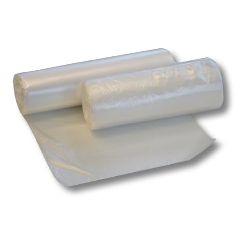 dm-folien Transparente Müllbeutel 60 Liter I 2000 Stück I 630 x 740 mm I Hochwertige Müllsäcke ohne Zugband I HDPE-Mülltüten 5,5 my I Premium Abfallsäcke für Restmüll I stabil & reißfest von dm-folien gmbh
