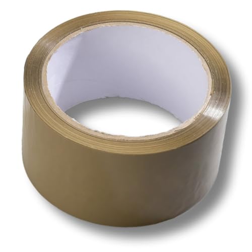 dm-folien gmbh 1-244 Rollen Packband Klebeband | 50 mm breit x 66 m lang | selbstklebend Verpackungsband Paketband braun Kleberoller | Kartonband für Umzugskisten (Braun, 60, Rollen) von dm-folien gmbh