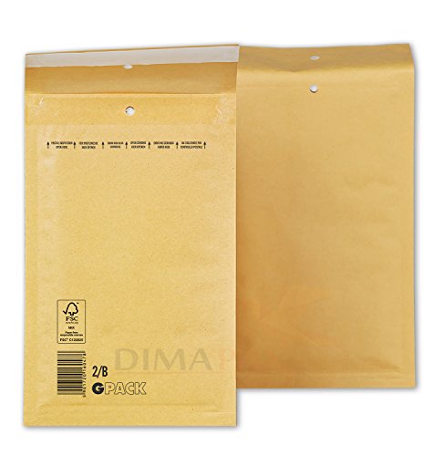 Luftpolstertaschen Versandtaschen braun weiß alle Größen wählbar dimapax (400 x B2, braun) von dmpax