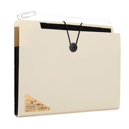 Fächermappe – Dokumenten-Organizer, Taschen, Dokumenten-Organizer, 13 Fächer, Aktenordner für Aktenschrank, Etiketten, tragbare A4-Ordner für Briefe, halten Sie Ihre Papiere in Ordnung von dmqdu