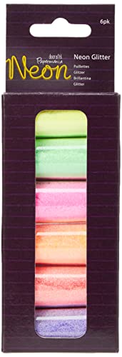 Docrafts Neon Glitter, Kunststoff, neon, 6 Stück Docrafts Neon Glitter, Kunststoff, neon, 6 Stück von Docrafts