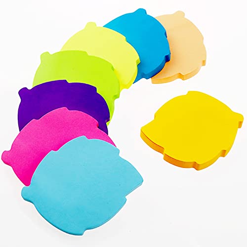 Farbige Haftnotizen, 560 Blatt Blattform Selbstklebende Haftnotizzettel, Super Sticky Notes, Farbig Notizblöck für Büro Schule Zuhause(8 Farben, 76 x 76 mm) von dogmoon