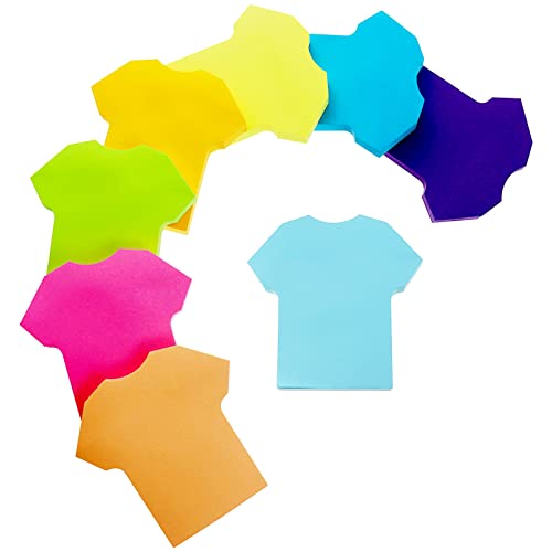 Farbige Haftnotizen, 560 Blatt Kurze Ärmelform Selbstklebende Haftnotizzettel, Super Sticky Notes, Farbig Notizblöck für Büro Schule Zuhause(8 Farben, 76 x 76 mm) von dogmoon