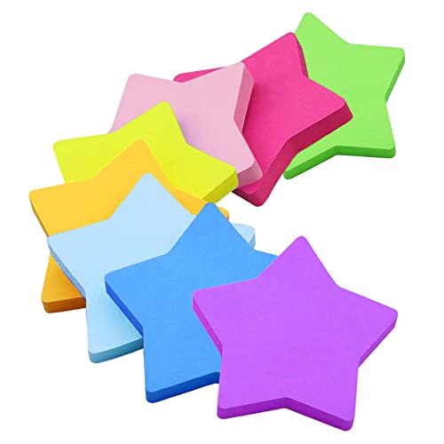 Farbige Haftnotizen, 560 Blatt Selbstklebende Haftnotizzettel, Farbig Pentagramm Notizblöck Super Sticky Notes für Büro Schule Zuhause 8 Farben 76 x 76 mm Farbige Haftnotizen, 560 Blatt Selbstklebende Haftnotizzettel, Farbig Pentagramm Notizblöck Super Sticky Notes für Büro Schule Zuhause 8 Farben 76 x 76 mm von dogmoon