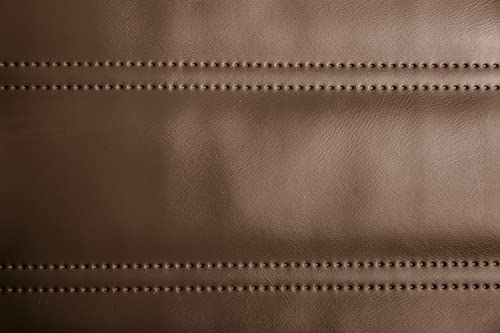 Kunstleder gesteppt breite Streifen kaschiert Meterware Leder Polsterstoff Stoff 140cm braun von dogsfavorite