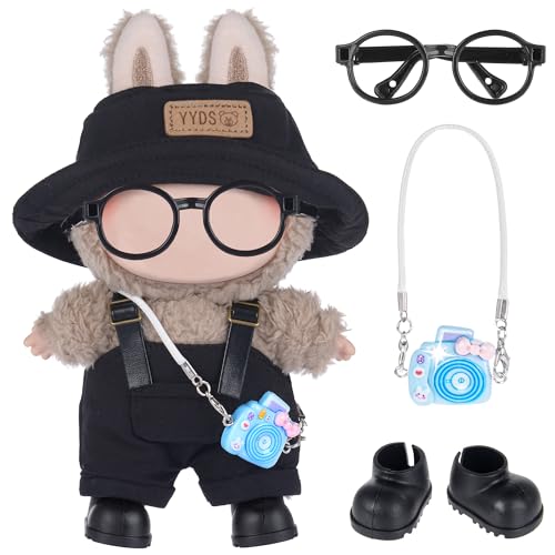 17 cm langes Mode-Puppen-Kleidungs- und Zubehör-Set beinhaltet: Hut, Overall, Schuhe, Brille und Tasche, niedliche Kleidung zum Verkleiden, einzigartiger Stil (Dolle nicht im Lieferumfang enthalten 17 cm langes Mode-Puppen-Kleidungs- und Zubehör-Set beinhaltet: Hut, Overall, Schuhe, Brille und Tasche, niedliche Kleidung zum Verkleiden, einzigartiger Stil (Dolle nicht im Lieferumfang enthalten von dollbie