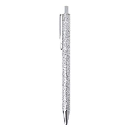 dongguan Kugelschreiber, Luxus-Kugelschreiber aus Metall 1,0 mm Glitter Oil Flow Pens Büromaterial Schulmaterial Silber von dongguan